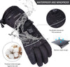SkyGenius Heated Gloves, Heated Ski Gloves for Men Women-Rechargeable