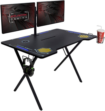Atlantic Gaming Desk Viper 3000-45+ inches Wide, LED Illumination