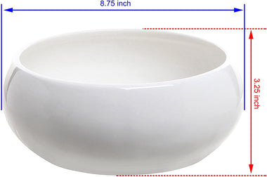 8.75 Inch Round Ceramic Planter