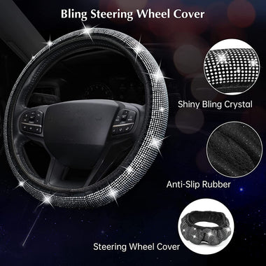 16pcs Bling Car Accessories for Women