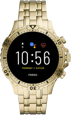 Fossil Men's Gen 5 Garrett Stainless Steel Touchscreen Smartwatch with Speaker