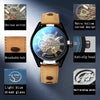 GUTE Mechanical Skeleton Automatic Self-Winding Steampunk Watch for Men