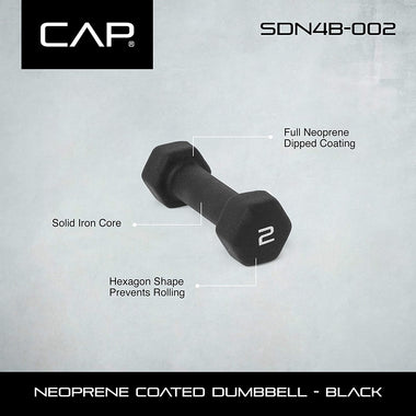 CAP Barbell Neoprene Coated Single Dumbbell