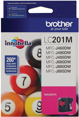 Brother Genuine Standard Yield Black Ink Cartridge, LC201BK, Replacement