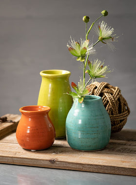 Sullivans Ceramic Vase Set- 3 Small Vases