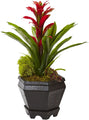 Nearly Natural Bromeliad Planter