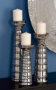 Ceramic Candle Holder Set of 3