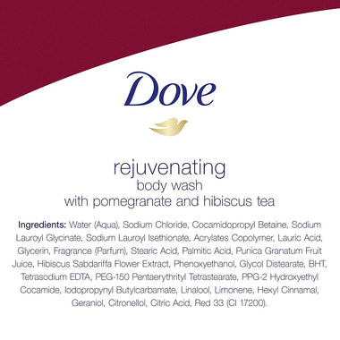 Dove Rejuvenating Body Wash Energizes & Revives Skin Pomegranate and Hibiscus