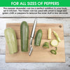 ESRE Stainless Steel Pepper Core Remover, Jalapeno Pepper Corer Tool