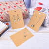 MIAHART 150 Set Earring Card with 150 Pcs Bags, Earring Card Holder Blank Kraft Paper Tags