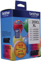 Brother Genuine High Yield Color Ink Cartridge, LC2033PKS, Replacement Color Ink