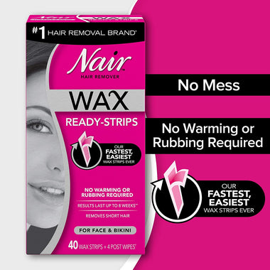 Hair Remover Wax Ready-Strips for Face & Bikini