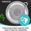 Circulon Momentum Stainless Steel Nonstick Cookware Set with Glass Lids