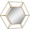 Decorative Antique Gold 24" Hexagon Metal Frame