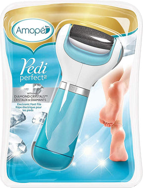 Amope Pedi Perfect Electronic Dry Foot File (Blue/Pink), Regular Coarse Roller Head