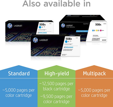 508A | CF360A | Toner Cartridge | HP Color LaserJet Enterprise