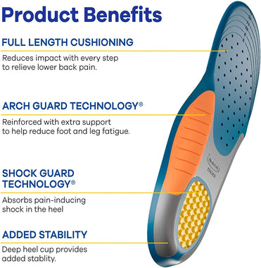 Dr. Scholl's Insoles for Women Extra Support Pain Relief Orthotics Shoe Inserts, Designed