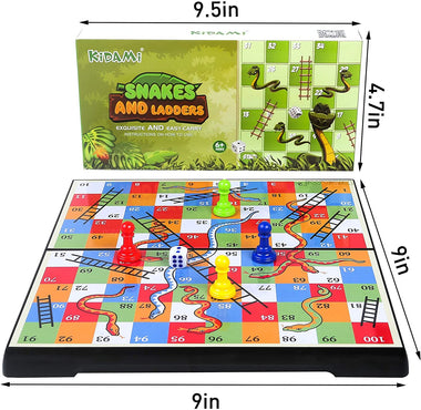 KIDAMI Magnetic Snakes and Ladders Game