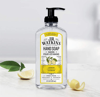 JR Watkins Gel Hand Soap, Lemon, 6 Pack