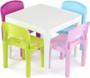 Humble Crew White Table and Pastel Chairs Set