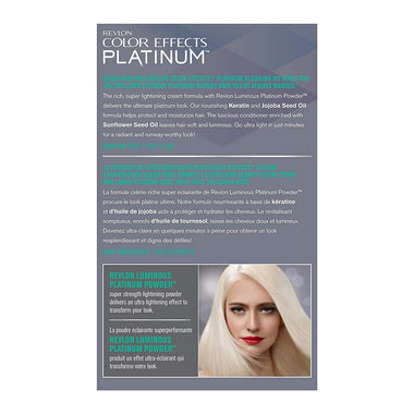 Revlon Color Effects Hair Color, Permanent Platinum Blonde Hair Dye
