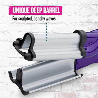 Wave Artist Ceramic Deep Hair Waver for Beachy Waves, Purple