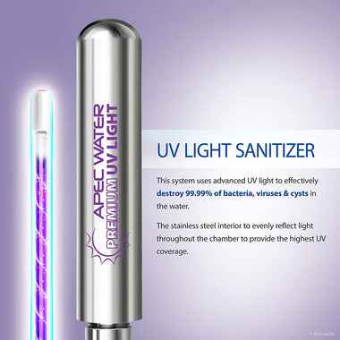 ROES-UV75-SS Top Tier Violet Sterilizer 75 GPD 6-Stage Ultra Safe Reverse