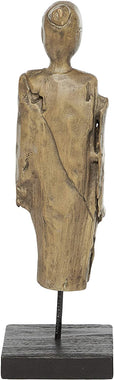 Venus Williams Brown Wood Sculpture