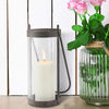 Stonebriar Industrial Glass Cylinder Candle