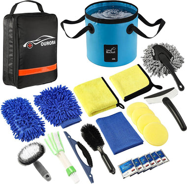 OURORA Car Wash Kit with Snow Scraper Interior and Exterior