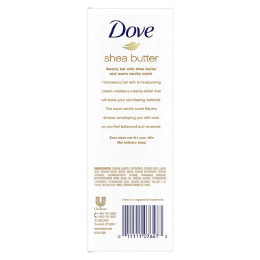 Dove Purely Pampering Beauty Bar For Softer Skin Shea Butter More Moisturizing