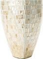 Decorative Capiz & Paper Mache Vase