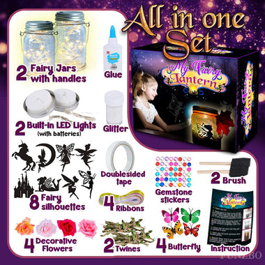 FunzBo Fairy Lantern Craft Kit for Kid
