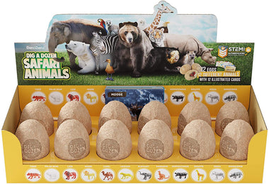 Dig a Dozen Safari Animals Kit - Break Open