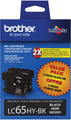 Brother LC65HYBK2 High-Yield 2-Pack Ink Cartridge, 900 Page-Yield, Black standart