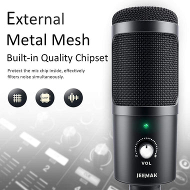 JEEMAK High Sensitive Metal Condenser Recording Noise Reduction