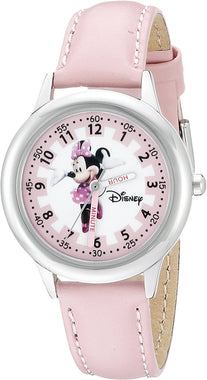 Kids' W000038 Minnie Mouse Time Teacher Stainless Steel Watch