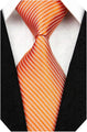 Wehug Men's Classic Solid Tie Silk Woven Necktie