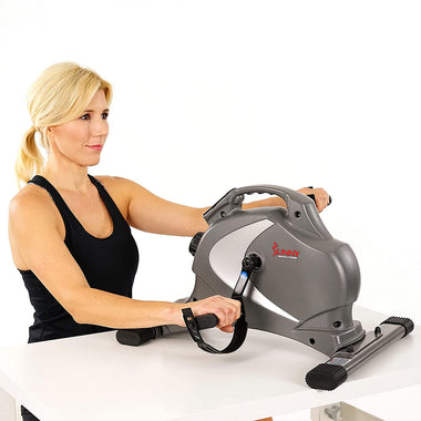 Sunny Health & Fitness Magnetic Mini Exercise Bike with Digital Monitor