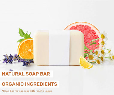 6 Pc Citrus Bar Soap Collection. Vegan Body Soap. Organic Ingredients