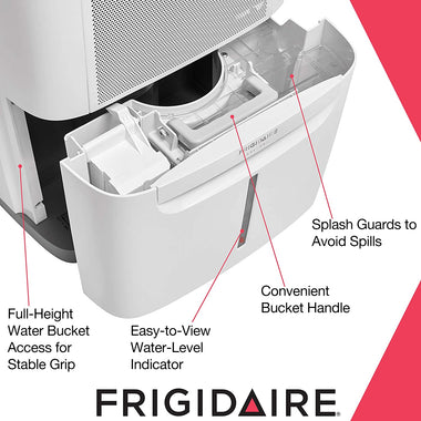 Frigidaire 70 Pint Dehumidifier with Wi-Fi, White