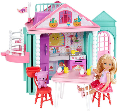 Club Chelsea Playhouse Two Story Playset and Teddy Bear Playhouse