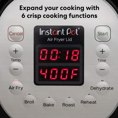 Instant Pot Air Fryer Lid 6 in 1, No Pressure Cooking Functionality