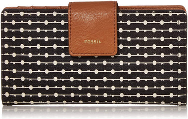 Fossil Women's Logan Leather RFID-Blocking Tab Clutch Wallet