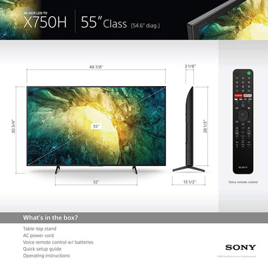 Sony X750H 55-inch 4K Ultra HD LED TV