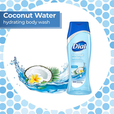 Body Wash, Coconut Water, 21 Ounce (Pack of 4)