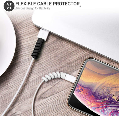 Olixar Charger Cable Protector Sleeve Flexible Silicone Design