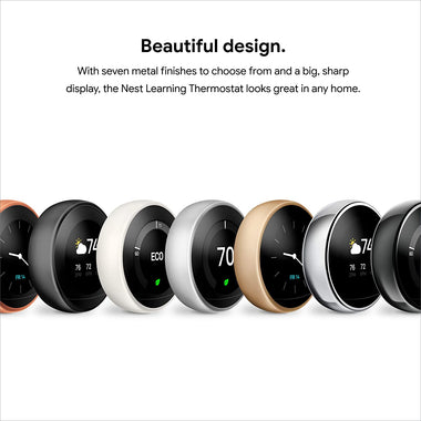 Google Nest Learning - Programmable Smart Thermostat for Home