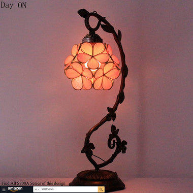 Stained Glass Reading Light Pink Lamps