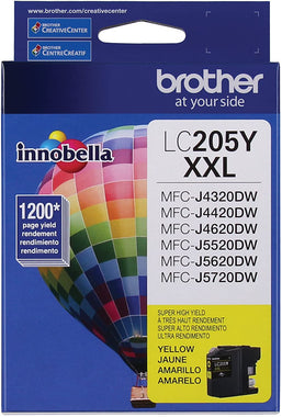 Brother Printer LC205Y Super High Yield Ink Cartridge, Yellow